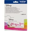 Kolekcja wzorów Disney do Roll Feeder z logo Disney i napisem all good. be happy. LOVE na różowym tle, umieszczona na białym tle z kolorowymi elementami graficznymi. Zawiera informacje w różnych językach dotyczące użycia i aktywacji.