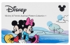 Kolekcja wzorów Disney Applique CADSNP03, przedstawiająca Myszki Mickey i Minnie, siedzące na tle niebieskiego krajobrazu. Widoczne napisy Mickey & Friends Appliqué Pattern Collection 1 i logo Disney. Tło w pastelowych kolorach z chmurami i drzewami.