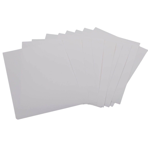 Papier do sublimacji Brother SP01PL, zestaw białych kartek o gładkiej fakturze, ułożonych w stosie. Idealny do drukarki Brother SP1, przeznaczony do transferu wydruków na różne materiały.