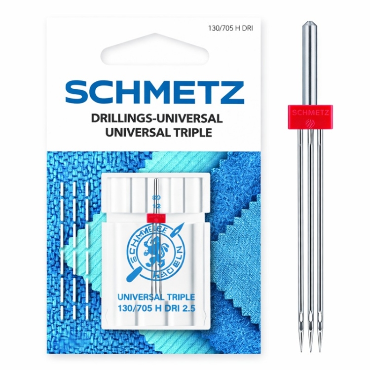 Igła potrójna półpłaska Schmetz 130/705 H DRI 2.5 SCS