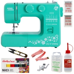Maszyna do szycia Janome JUNO E1015 GREEN zestaw
