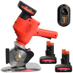 KRAFFT DC-100 nóż tarczowy akumulatorowy krawiecki - 100mm + bateria