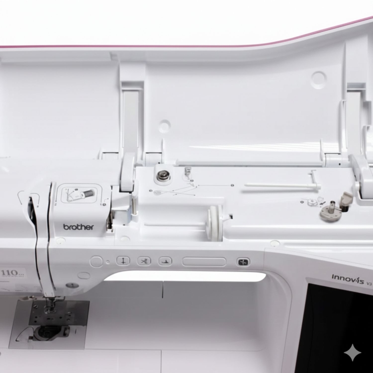 Brother Innov-is V3 Limited Edition w zestawie z PE-Design 11 oferuje przestronne pole haftu i stabilną pracę przy wysokiej prędkości.