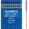 Oryginalne igły przemysłowe SCHMETZ system DPx17 (135x17) w rozmiarze NM 90 (14). Opakowanie zawiera 10 sztuk wysokiej jakości igieł. Idealne do stebnowania średnio-grubych materiałów. Zapewniają precyzję i trwałość.