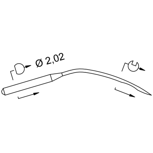 Zestaw 10 igieł maszynowych SCHMETZ. Systemy: CANU 43:45CC1, 29-BL SES, 2140 TP SES, LW X 2 T SES. Rozmiar Nm 65 (SIZE 9). Profesjonalne igły do podszywarek, gwarantujące doskonały ścieg na dzianinach.
