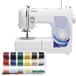 Maszyna do szycia Brother XQ3700 + zestaw 18 nici MADEIRA 8041
