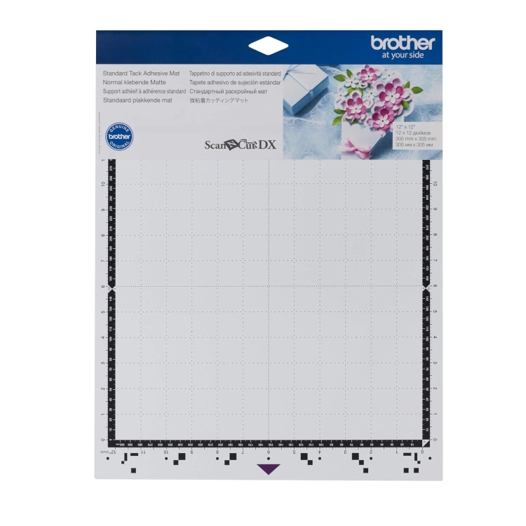 Mata standardowa do plotera o wymiarach 30,5x30,5 cm, z siatką pomocniczą i oznaczeniami w centymetrach. Widoczny napis Standard Tack Adhesive Mat w górnej części. Ujęcie frontalne, z prostym białym tłem.