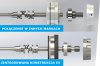 Schemat przedstawiający mechanizm owerloku JACK E4S-5-03/233. Górna część z oznaczeniem Połączenie w innych markach oraz dolna z Zintegrowana konstrukcja E4, ukazuje elementy konstrukcyjne oraz sposób połączenia. Kolory dominujące: metaliczny, szary.
