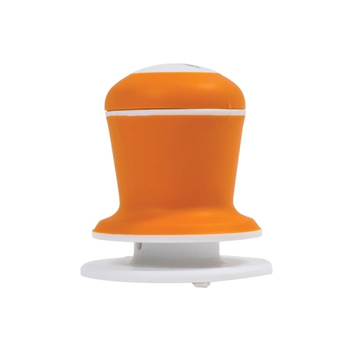 Wymienne ostrze do wycinaka kół Fiskars 1023905 o średnicy 18 mm, w pomarańczowej obudowie z białym spodem. Produkt widoczny z boku, z zaokrąglonym kształtem, przeznaczony do precyzyjnego cięcia materiałów.