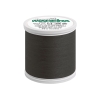 Nić do szycia Madeira AEROFIL 120, kolor 8110, ciemnoszary. Spool o wysokości 10 cm, z gładką fakturą. Widoczna etykieta z nazwą i informacjami o produkcie. Idealna do szycia i quiltowania.