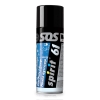 Czarny spray do czyszczenia Spirit 61 w metalowej puszce, z niebieskim i czarnym oznaczeniem. Na etykiecie widoczny napis SOS oraz informacja o zastosowaniu. Produkt w pozycji stojącej, na białym tle.