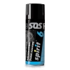 Zestaw do pielęgnacji auta spray 4 szt. Spirit; czarna butelka z niebieskimi akcentami, etykieta z napisem spirit oraz środek czyszczący, pojemność widoczna na etykiecie. Produkt w pozycji stojącej, na białym tle.