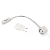 Lampka do maszyn szwalniczych TEXI LED z elastycznym ramieniem, 12 diod LED, zasilanie 5V, 0,6W. W komplecie z białą wtyczką USB. Lampka w kolorze białym, z logo TEXI, przeznaczona do oświetlenia obszaru pracy przy maszynie.