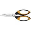 Nożyce krawieckie Kretzer Finny Tec XX 733020 o długości 20 cm, z ostrzem ze stali nierdzewnej i ergonomicznymi, czarno-pomarańczowymi uchwytami, ułożone w pozycji otwartej, ukazujące zarówno ostrze, jak i rączki.