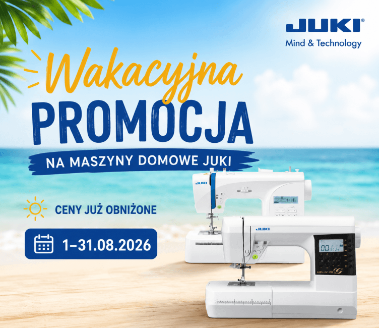 Letnia promocja maszyn domowych JUKI
