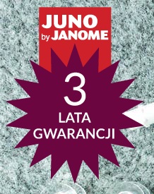3-letnia gwarancja door-to-door na maszynę do szycia Janome Juno E1015