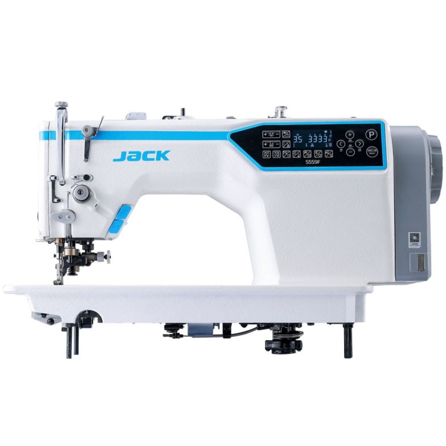 Boczny odkrawacz materiału w stebnówce przemysłowej JACK JK-5559F
