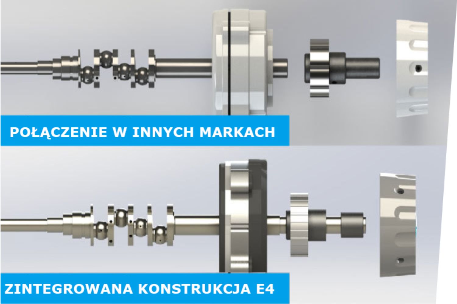 Porównanie zintegrowanego napędu owerloka JACK E4S-5-03/233 z tradycyjnym układem silnika i wału